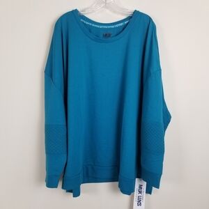 Muk Luks Soft Fleece Knit Pullover Top Size 5X NWT
